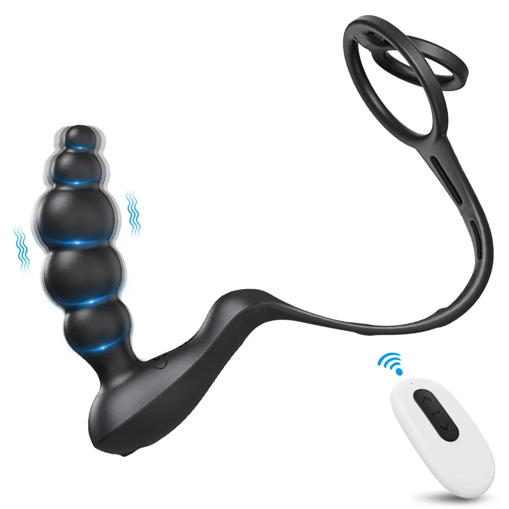 Kit Plug Vibrant & Cock Ring – Double Plaisir à Distance