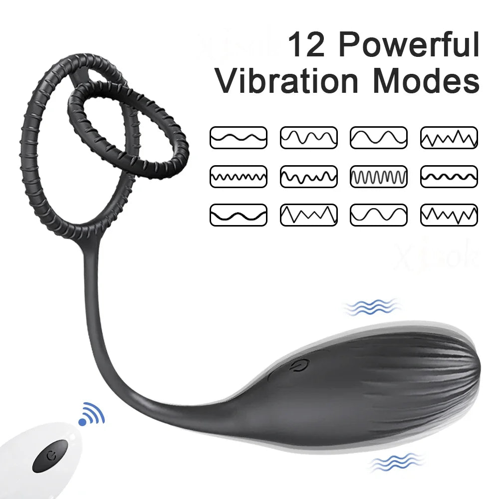 Plug Anal Vibrant Masseur Prostate TLUDA – Anneau Pénien Wearable | APP ou Télécommande