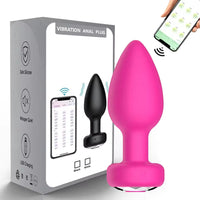 Plug Anal Vibrant Connecté Bluetooth – Contrôle APP à Distance | Silicone | 4 Couleurs