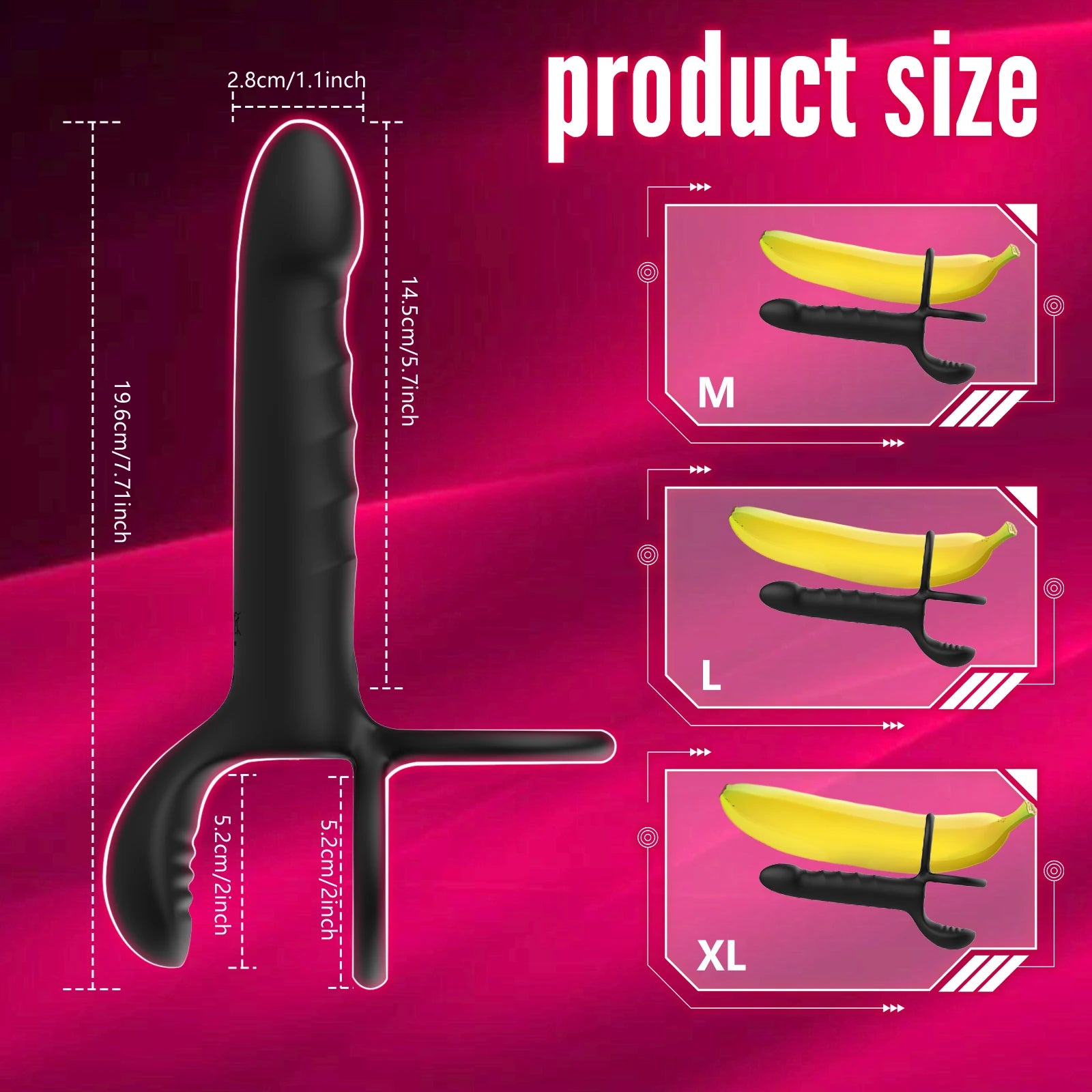Kit 5-en-1 Double Pénétration – Anneau Vibrant, Gode & Plug Anal | Plaisir Ultime Couple
