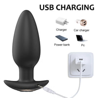Plug Anal Vibrant Télécommandé Sans Fil – Silicone | 3 Tailles | Prostate & Clitoris