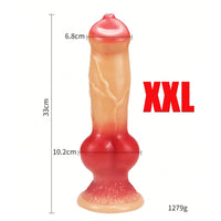 Gode Fantaisie Animal avec Ventouse QiiAii – PVC Souple | 3 Couleurs | 5 Tailles