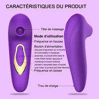Stimulateur Clitoridien Aspirant & Vibrant – 5 Modes | Orgasme Sans Contact Garanti
