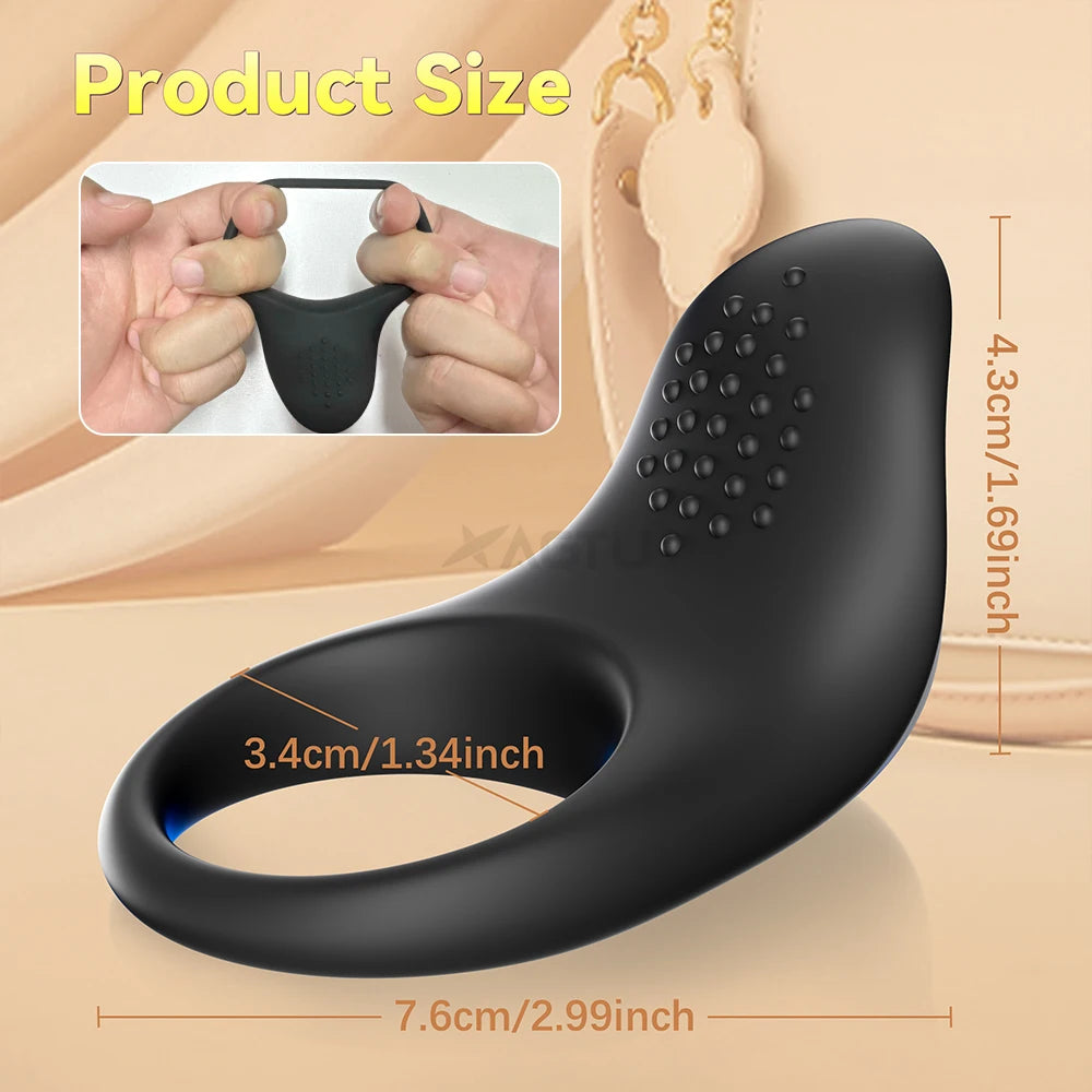 Anneau Pénien Vibrant Xbonp – Contrôle APP Bluetooth | Retard Éjaculation | Silicone CE