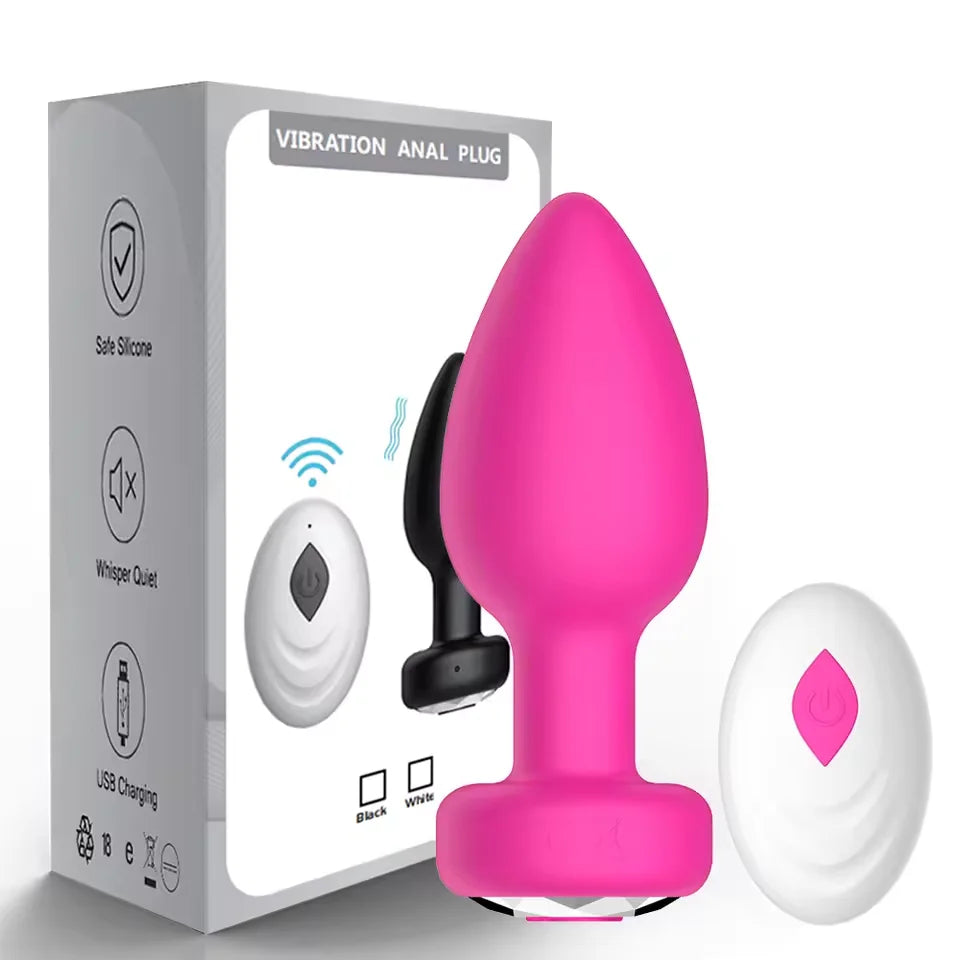 Plug Anal Vibrant Connecté Bluetooth – Contrôle APP à Distance | Silicone | 4 Couleurs