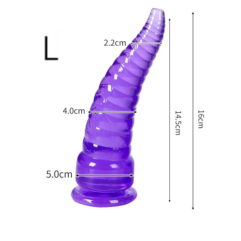 Plug Anal Tentacule Pieuvre avec Ventouse – Silicone | 4 Couleurs | 5 Tailles