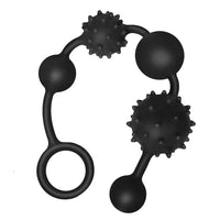 Chapelet Anal Silicone – Boules Lisses & Piquantes | Stimulation Progressive | 3 Tailles | Waterproof