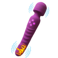 Vibromasseur Baguette Magique AV – Chauffant 40°C & Rotation 360° | 10 Modes