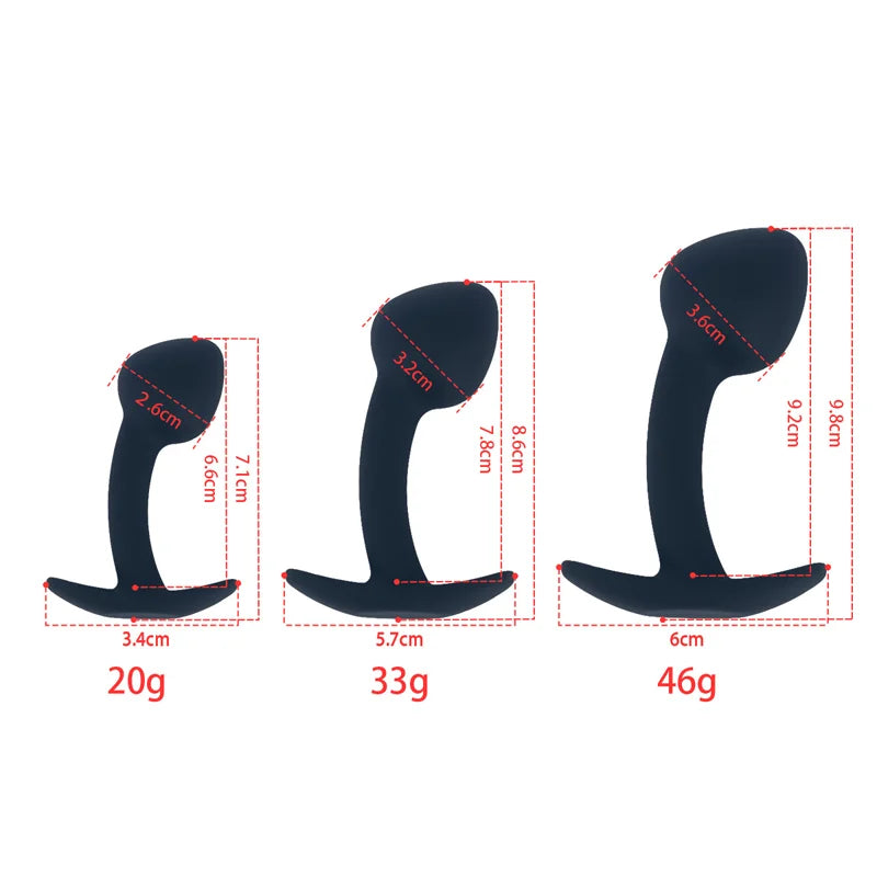 Plug Anal Silicone Portable – Stimulation Point G & Prostate | 4 Tailles | Unisexe