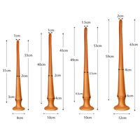 Long Plug Anal Silicone – 7 Designs | 4 Tailles S/M/L/XL | Massage Prostate | Unisexe