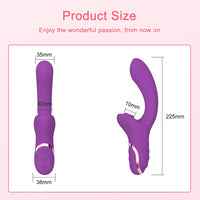 Vibromasseur Clitoridien 2-en-1 – Aspiration & Vibration, Double Orgasme Garanti