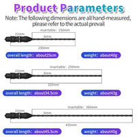 Vibrateur Urétral Vibrant – 10 Fréquences & 3 Tailles | Sounding Pénien