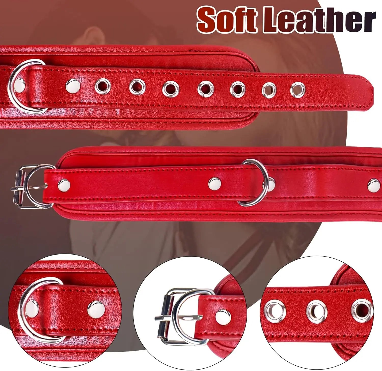 Kit BDSM Harnais Crochet Anal  – Cuir Ajustable | CE