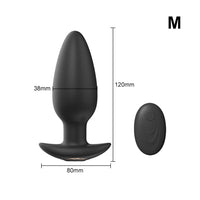 Plug Anal Vibrant Télécommandé Sans Fil – Silicone | 3 Tailles | Prostate & Clitoris