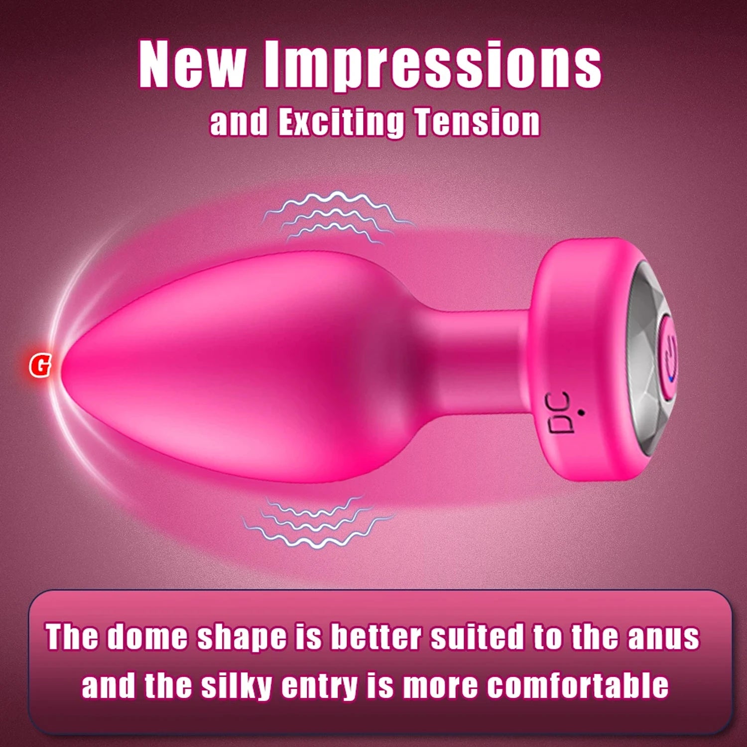 Plug Anal Vibrant Connecté – App ou Télécommande, 10 Modes | Plaisir à Distance