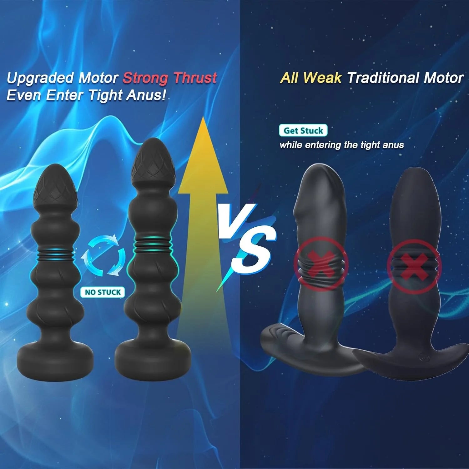 Chapelet Anal Vibrant FairyKiss – Télécommande Sans Fil | Vibrations par Impact | Silicone CE