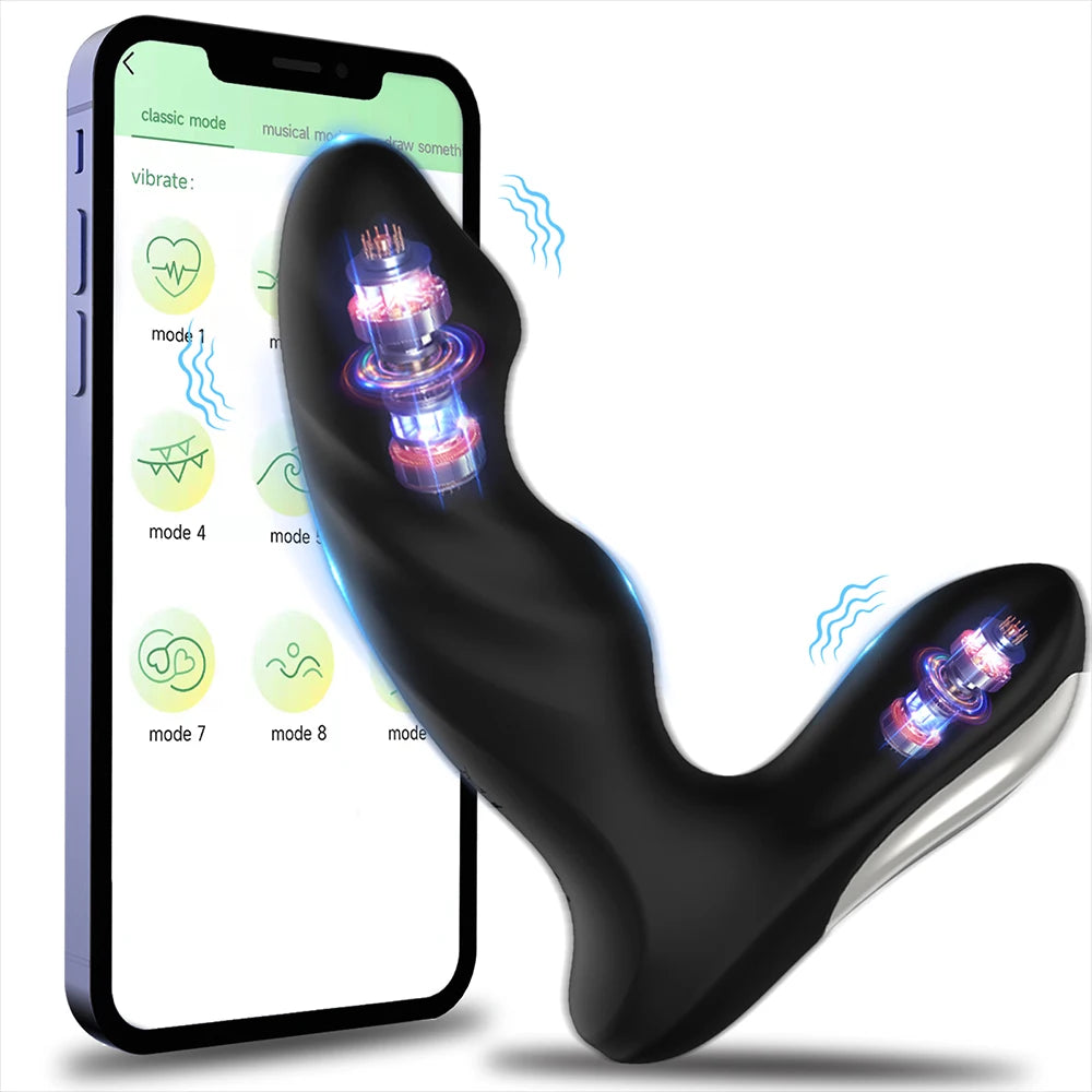 Plug Anal Vibrant Connecté App – Prostate, Anneau Pénien & Retard Éjaculation | Homme