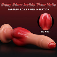 Gode Fantaisie Nœud Animal – Stimulation Intense Anale & Vaginale | Design Unique | Adulte