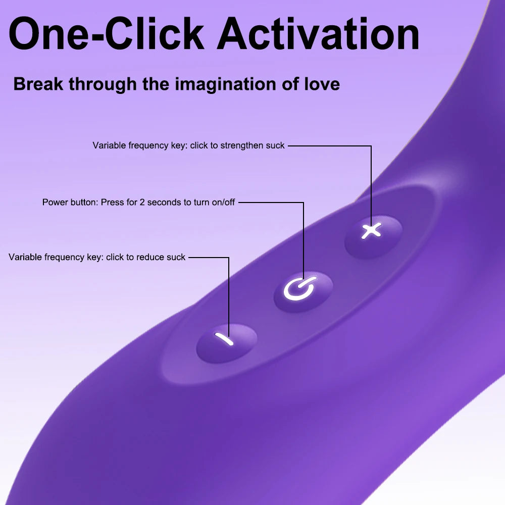 Stimulateur Clitoridien Vacuum & Vibration – 8 Modes | Silicone Certifié FDA